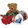 My surprise to you!. A teddy-bear + red roses + a box of chocolates + a box of the finest cookies. Who would object against such a surprise?. Den Haag